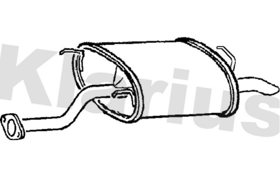 Exhaust backbox / end silencer