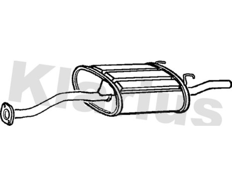 Exhaust backbox / end silencer