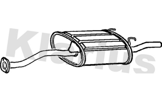 Exhaust backbox / end silencer