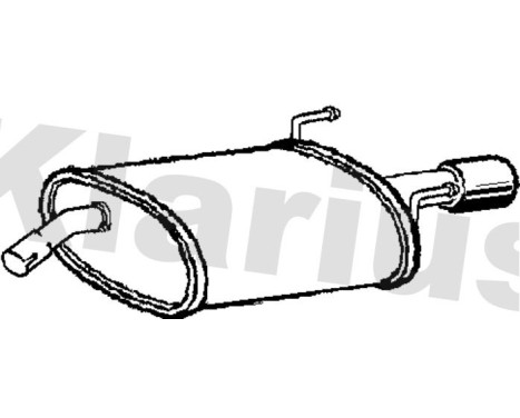 Exhaust backbox / end silencer