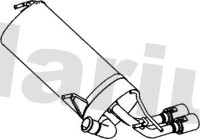 Exhaust backbox / end silencer