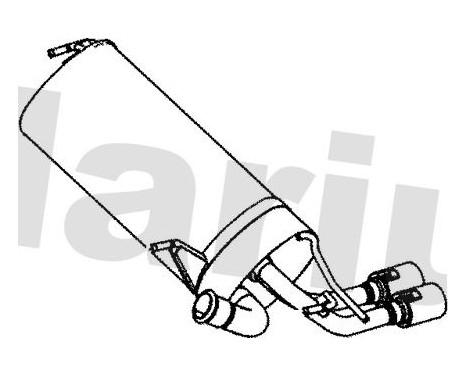 Exhaust backbox / end silencer