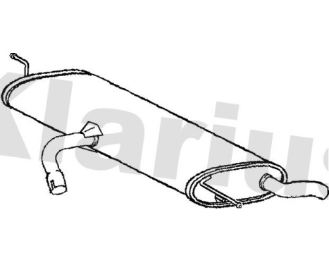 Exhaust backbox / end silencer