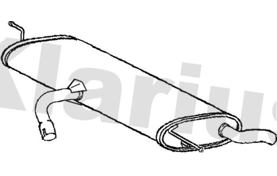 Exhaust backbox / end silencer