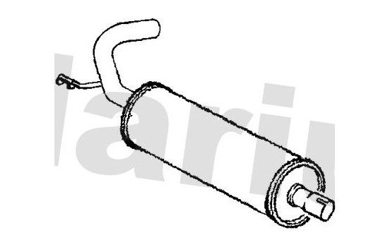 Exhaust backbox / end silencer