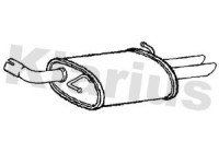 Exhaust backbox / end silencer