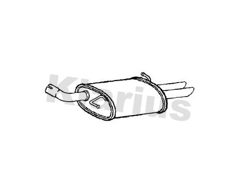 Exhaust backbox / end silencer
