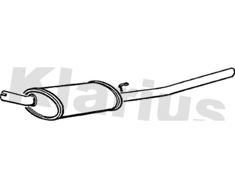 Exhaust backbox / end silencer