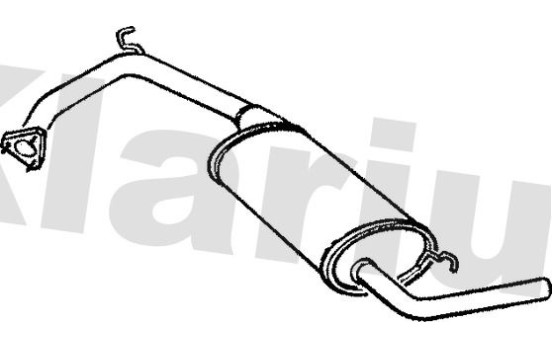 Exhaust backbox / end silencer