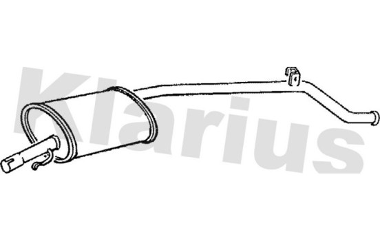 Exhaust backbox / end silencer