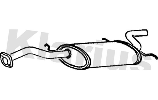 Exhaust backbox / end silencer