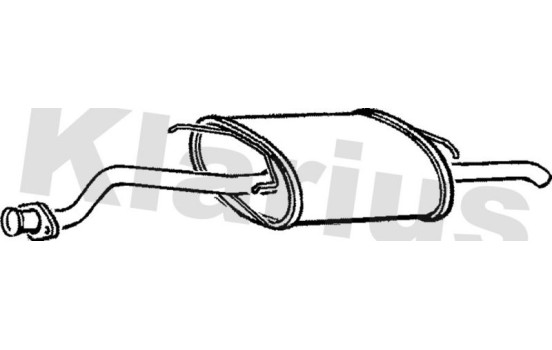 Exhaust backbox / end silencer