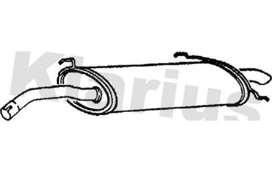 Exhaust backbox / end silencer