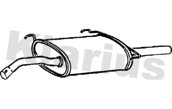 Exhaust backbox / end silencer