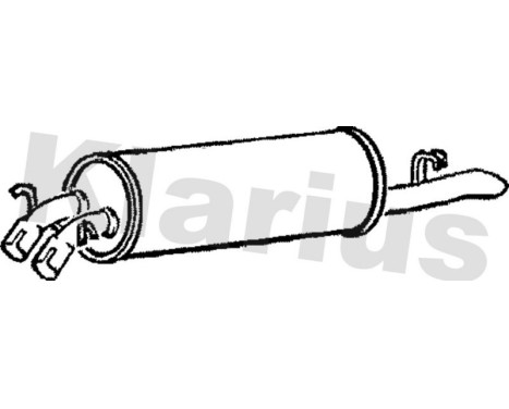 Exhaust backbox / end silencer