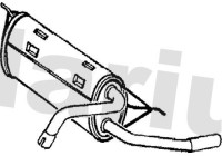 Exhaust backbox / end silencer