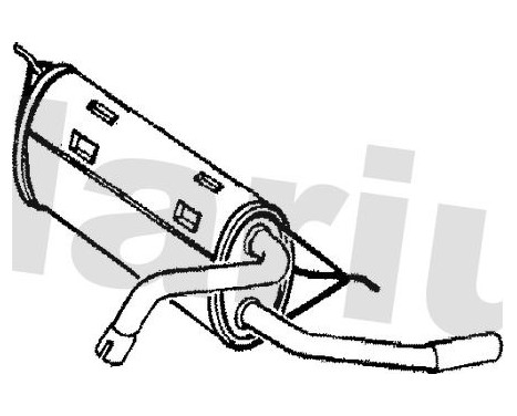 Exhaust backbox / end silencer