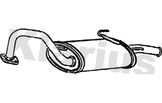 Exhaust backbox / end silencer