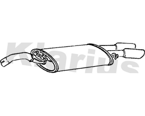 Exhaust backbox / end silencer