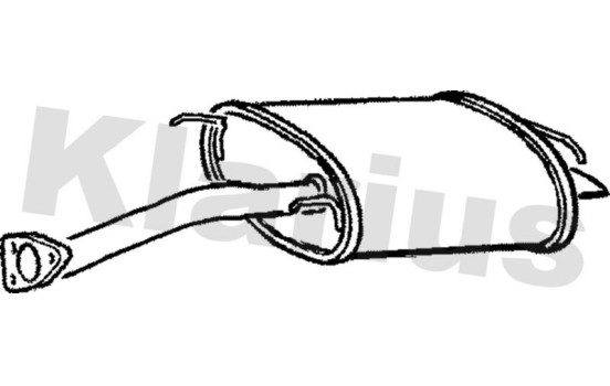 Exhaust backbox / end silencer