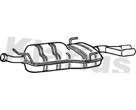 Exhaust backbox / end silencer