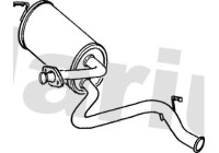 Exhaust backbox / end silencer