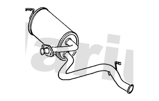Exhaust backbox / end silencer