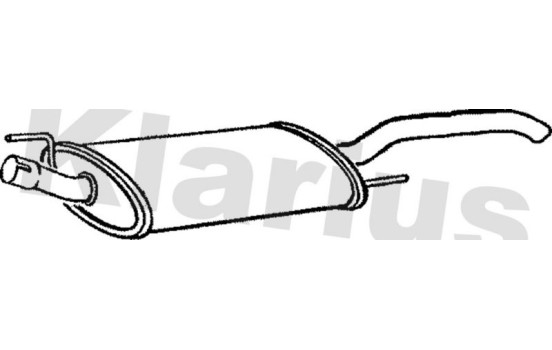 Exhaust backbox / end silencer