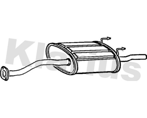 Exhaust backbox / end silencer