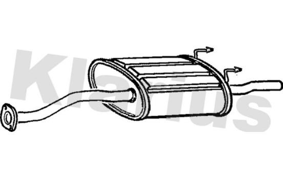 Exhaust backbox / end silencer