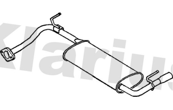 Exhaust backbox / end silencer