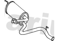 Exhaust backbox / end silencer