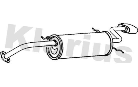 Exhaust backbox / end silencer