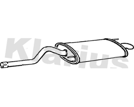 Exhaust backbox / end silencer