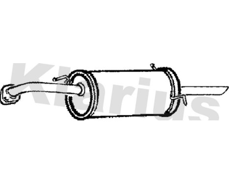Exhaust backbox / end silencer