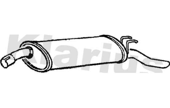 Exhaust backbox / end silencer