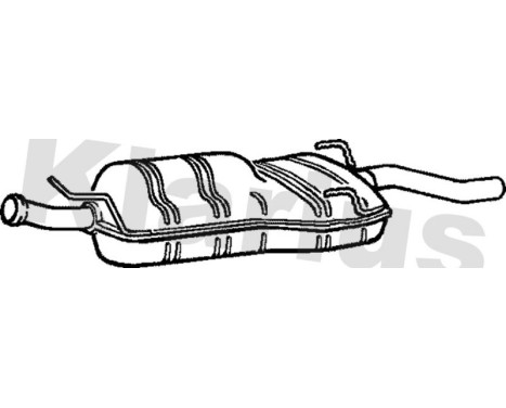 Exhaust backbox / end silencer