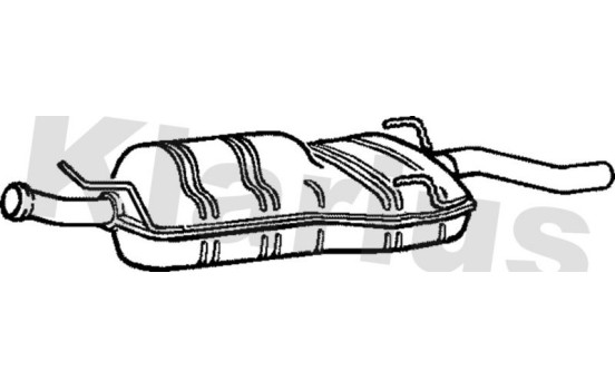 Exhaust backbox / end silencer