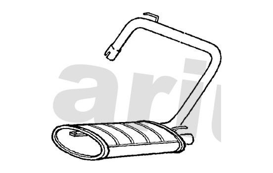 Exhaust backbox / end silencer