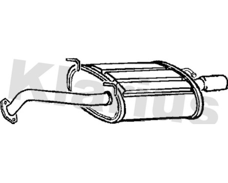 Exhaust backbox / end silencer