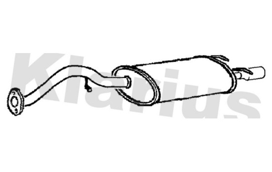 Exhaust backbox / end silencer