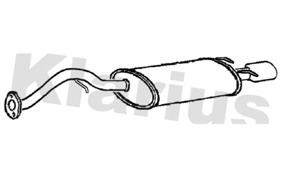 Exhaust backbox / end silencer