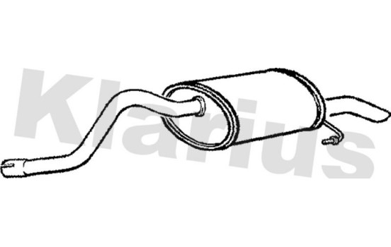 Exhaust backbox / end silencer