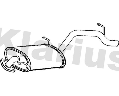 Exhaust backbox / end silencer