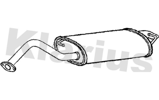 Exhaust backbox / end silencer