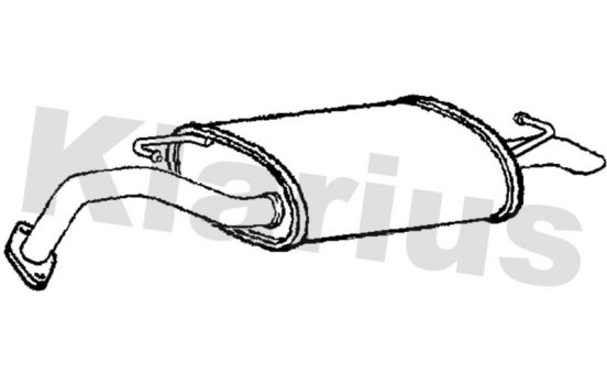 Exhaust backbox / end silencer