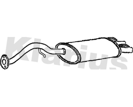 Exhaust backbox / end silencer