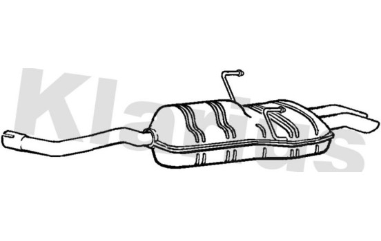 Exhaust backbox / end silencer