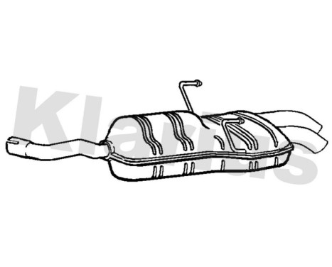 Exhaust backbox / end silencer