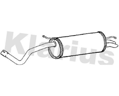 Exhaust backbox / end silencer